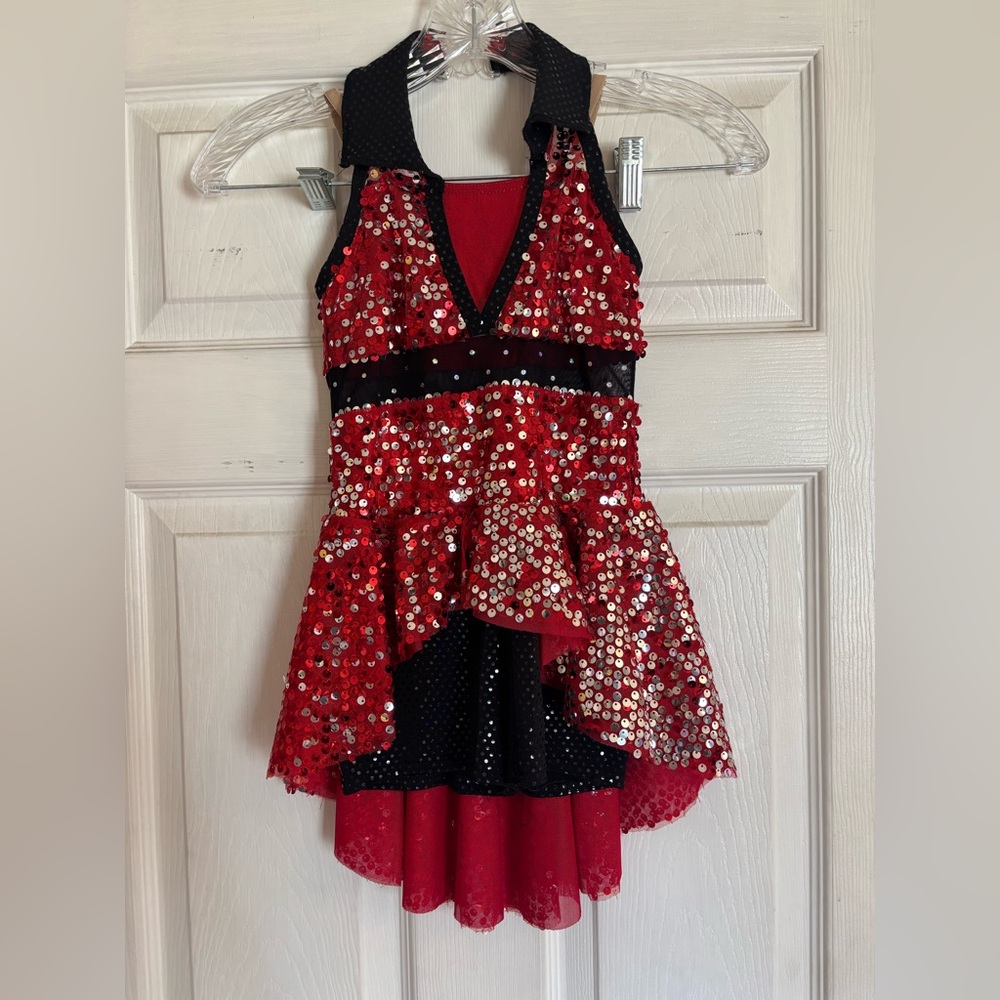 Sparkling Red and Black Kids Costume